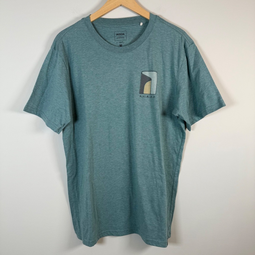 prAna Men's Torrey's Peak Graphic Tee Short Sleeve‎ T-Shirt Crew Neck Large